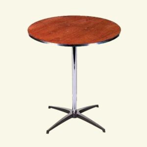 36" round highboy table