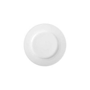 White ceramic bread and butter plate