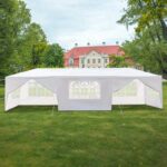 Frame tent with sidewalls set up in Chicago