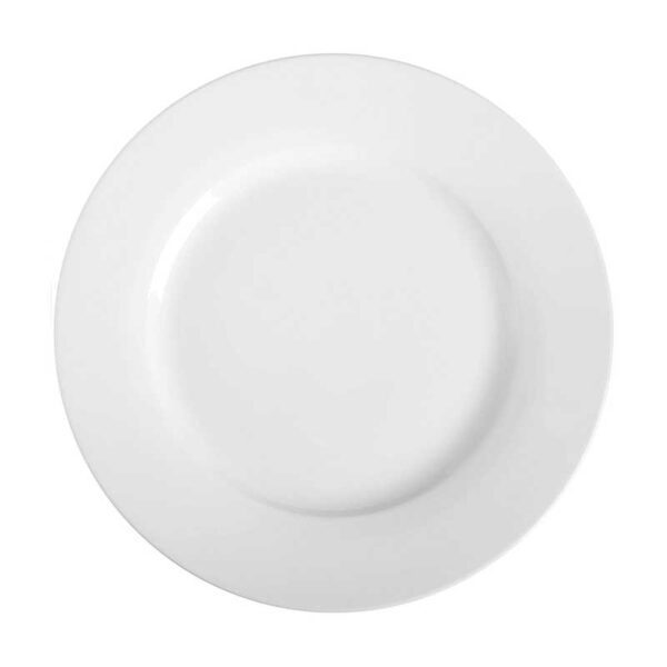 White ceramic dinner plate