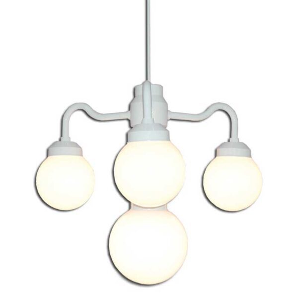 4 Globe Chandelier for tent rental