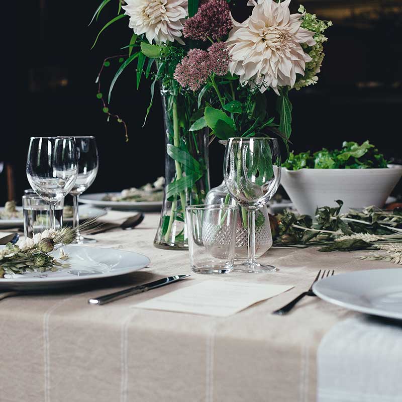 Luxury wedding table linen rental