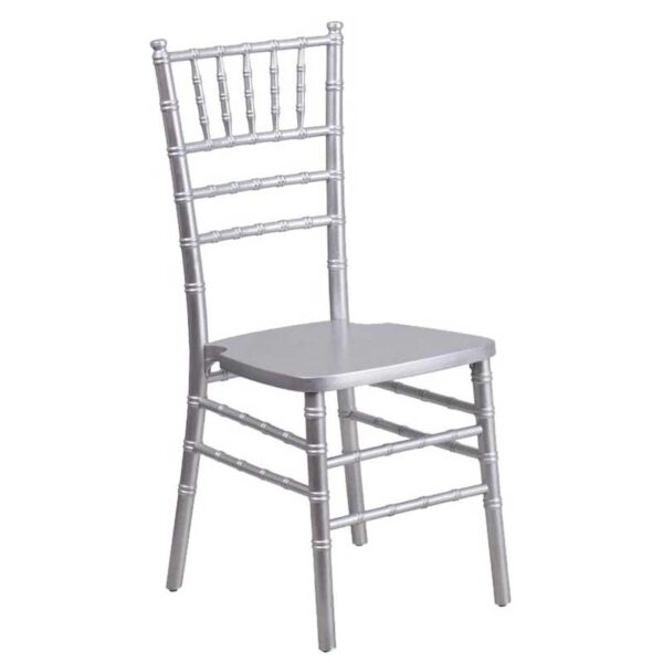 Silver Chiavari chair for rent