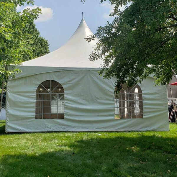 Sidewalls for tent rentals with windows
