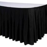 Black Table Skirt