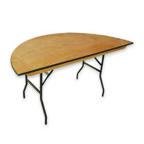Half round table